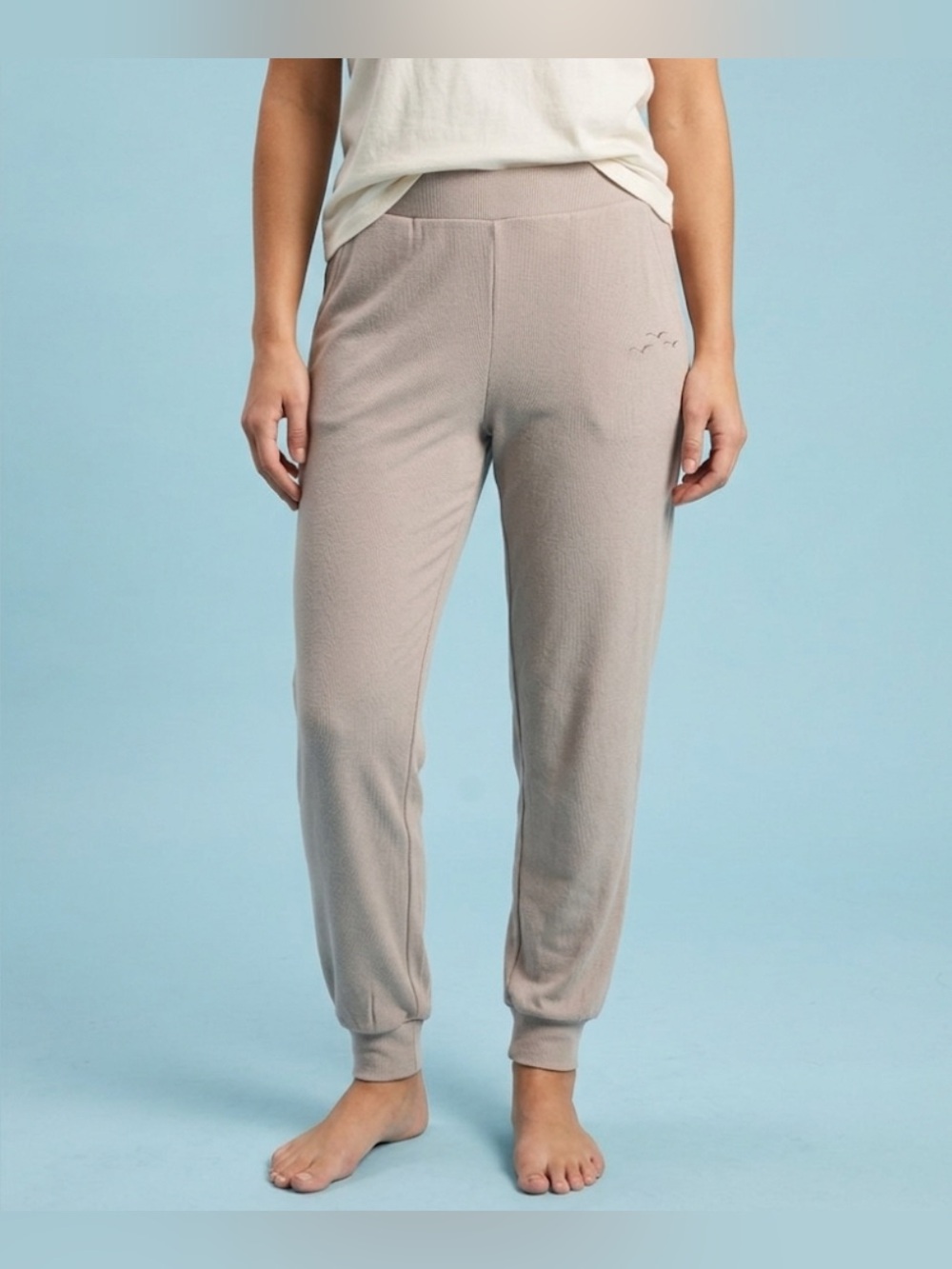 LAZYPANTS Women’s Lightweight Joggers Cream Colour . NWOT